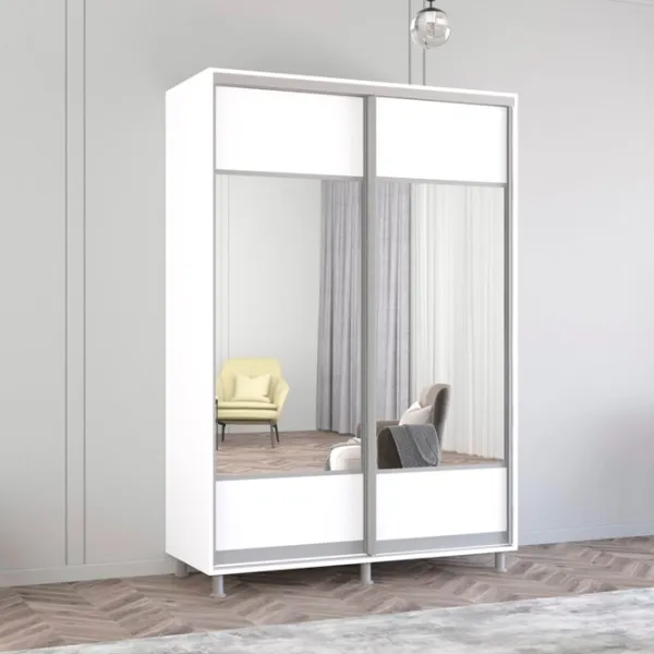 Шкаф Mobildor-Lux ARON P K1 160 x 60см x 210 / ЛДСП / Белый photo 3