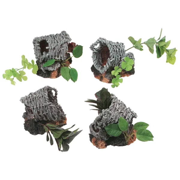 Plante Flamingo BASKET WITH PLANTS Cantitatea în set - 4 photo 1