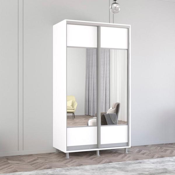Шкаф Mobildor-Lux ARON P K1 120 x 60см x 240 / ЛДСП / Белый photo 2