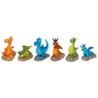 Декоративные игрушки Flamingo Dragons Количество в наборе - 6