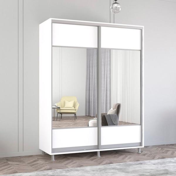 Dulap Mobildor-Lux ARON P K1 170 x 60 x 240 / PAL / Alb photo 2