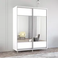 Dulap Mobildor-Lux ARON P K1 170 x 60 x 240 / PAL / Alb photo 2