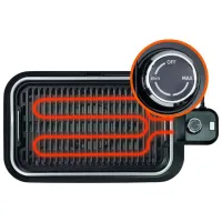 Grill electric Gorenje TG1800SB / 1800 W / Gray Black photo 3