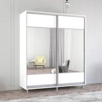Dulap Mobildor-Lux ARON P K1 200 x 60 x 230 / PAL / Alb photo 2