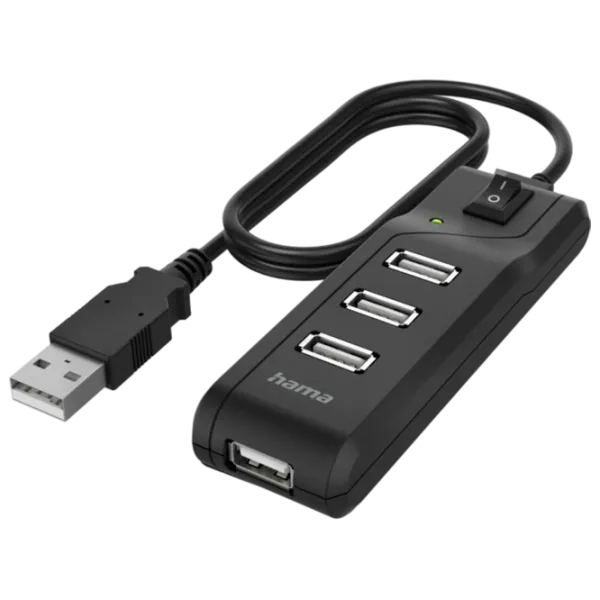 Adaptor Hama 200118 USB Type-A / Black photo 1