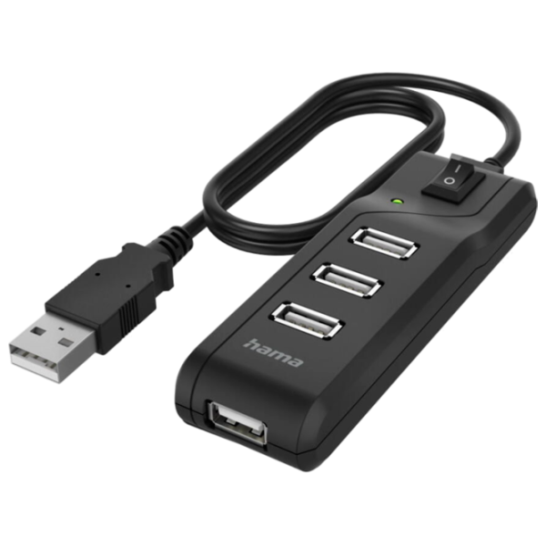 Adaptor Hama 200118 USB Type-A / Black photo 1