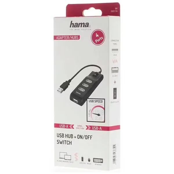 Adaptor Hama 200118 USB Type-A / Black photo 5