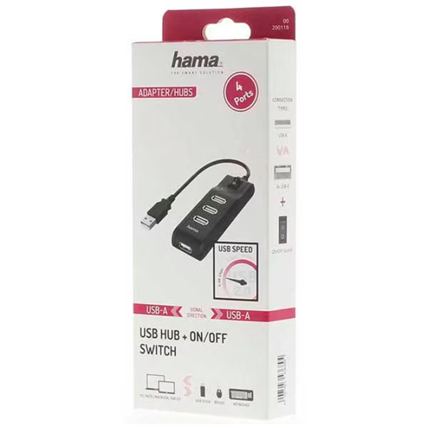 Adaptor Hama 200118 USB Type-A / Black photo 5