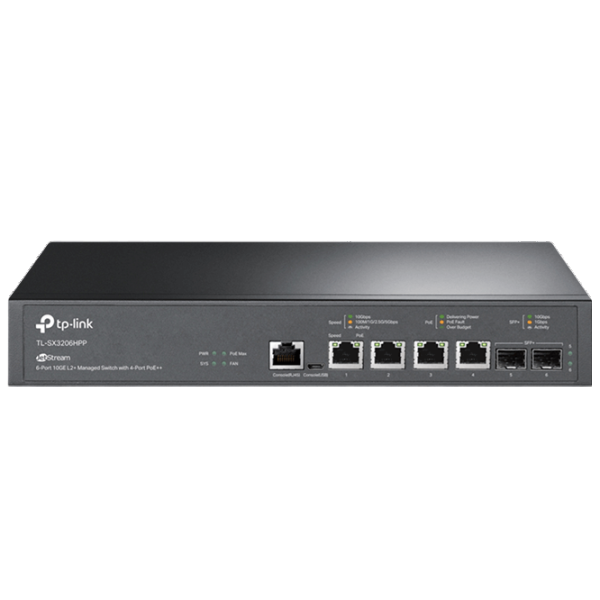 Коммутатор TP-Link TL-SX3206HPP Черный photo 1