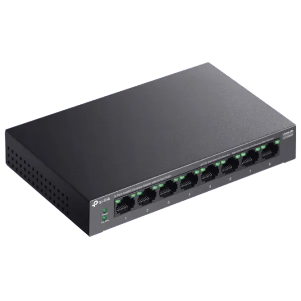 Коммутатор TP-Link LS108GP Черный photo 3 Коммутатор TP-Link LS108GP Черный photo 3