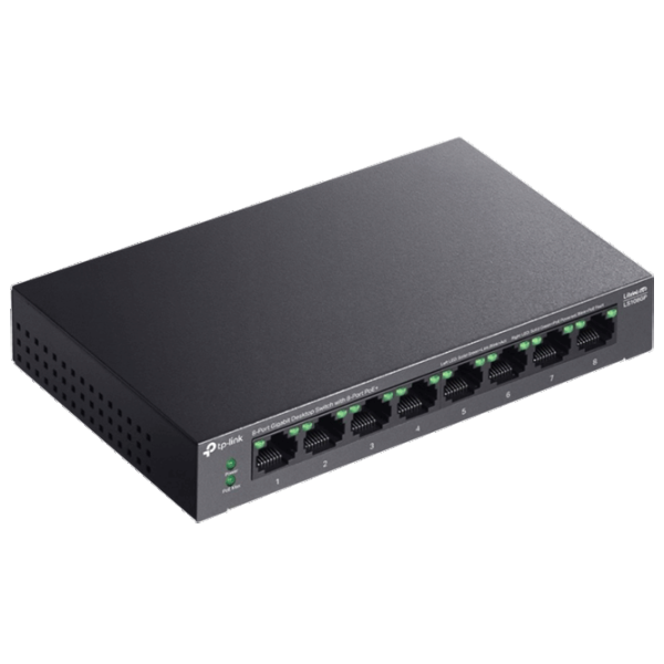 Коммутатор TP-Link LS108GP Черный photo 3 Коммутатор TP-Link LS108GP Черный photo 3