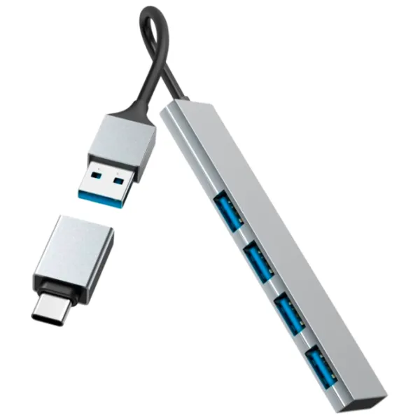 Адаптер Hama 200141 USB Type-A / Серебряный photo 2