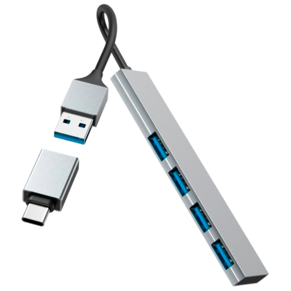 Адаптер Hama 200141 USB Type-A / Серебряный photo 2