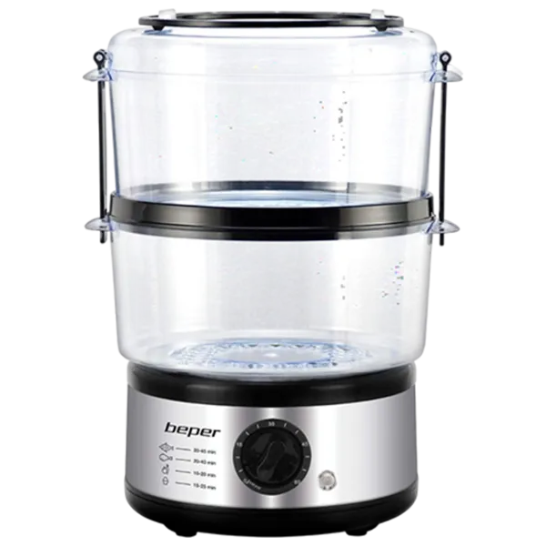 Aparat de gătit cu aburi Beper BC.261 500 W / Black-Silver photo 1