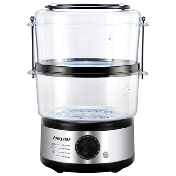 Aparat de gătit cu aburi Beper BC.261 500 W / Black-Silver photo 1