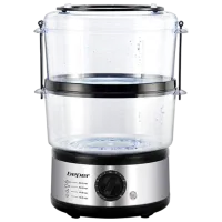 Пароварка Beper BC.261 500 Вт / Черный-Серый