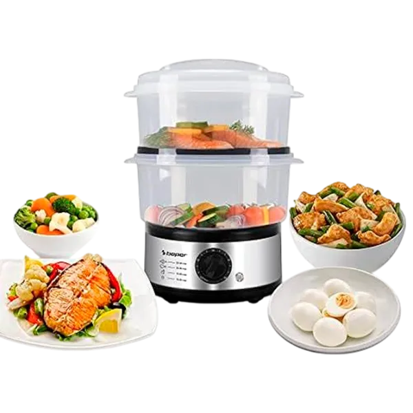 Aparat de gătit cu aburi Beper BC.261 500 W / Black-Silver photo 3