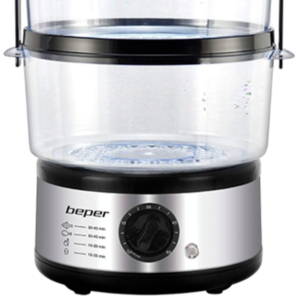 Aparat de gătit cu aburi Beper BC.261 500 W / Black-Silver photo 4