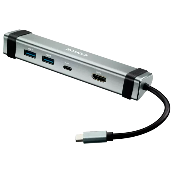 Adaptor Canyon DS-4 USB Type-C / Silver photo 2