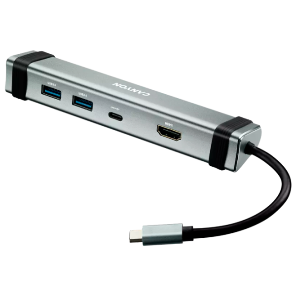 Adaptor Canyon DS-4 USB Type-C / Silver photo 2