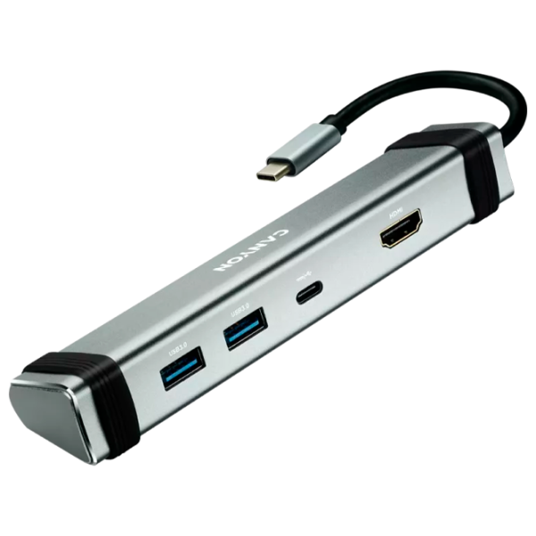 Adaptor Canyon DS-4 USB Type-C / Silver photo 3