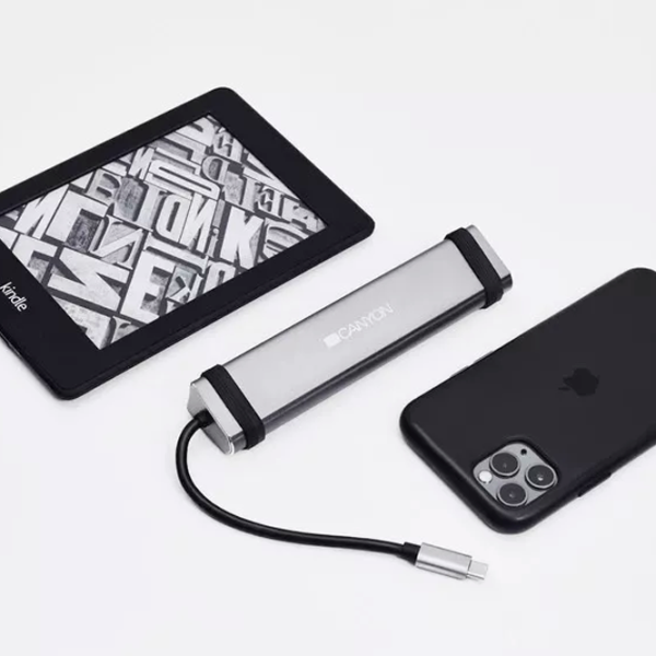 Adaptor Canyon DS-4 USB Type-C / Silver photo 4