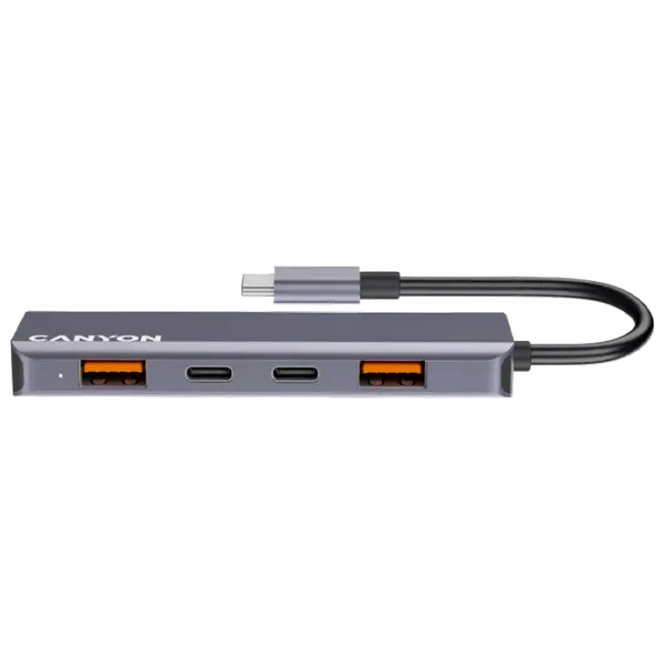 Adaptor Canyon DS-18 USB Type-C / Gray photo 1