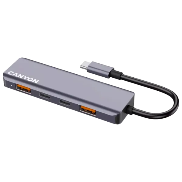 Adaptor Canyon DS-18 USB Type-C / Gray photo 2