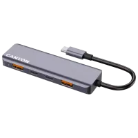 Adaptor Canyon DS-18 USB Type-C / Gray photo 2