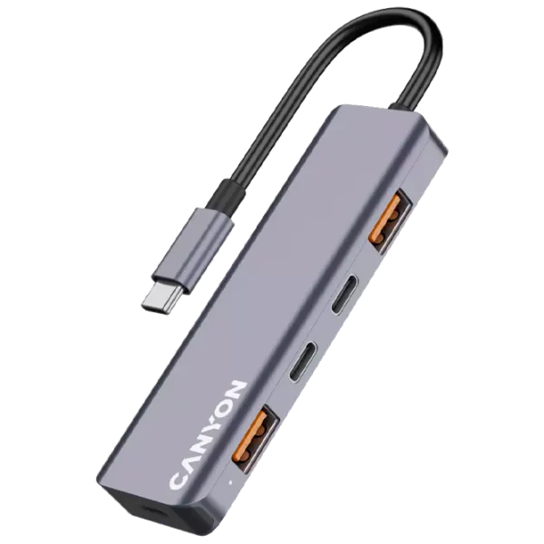 Adaptor Canyon DS-18 USB Type-C / Gray photo 3