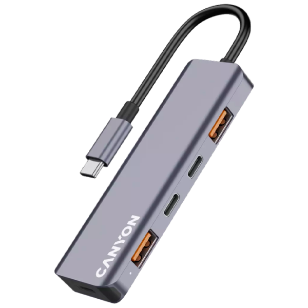 Adaptor Canyon DS-18 USB Type-C / Gray photo 3
