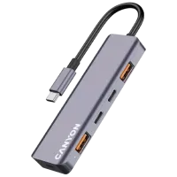 Adaptor Canyon DS-18 USB Type-C / Gray photo 3