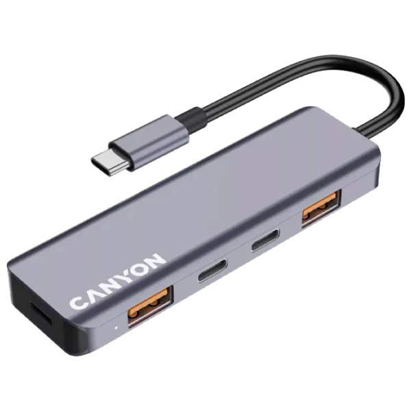 Adaptor Canyon DS-18 USB Type-C / Gray photo 4