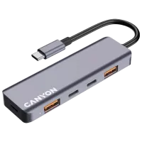 Adaptor Canyon DS-18 USB Type-C / Gray photo 4
