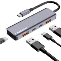 Adaptor Canyon DS-18 USB Type-C / Gray photo 5