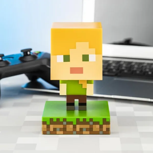 Настольная лампа фан Paladone Minecraft Alex Icon Light V3 Разноцветный photo 2