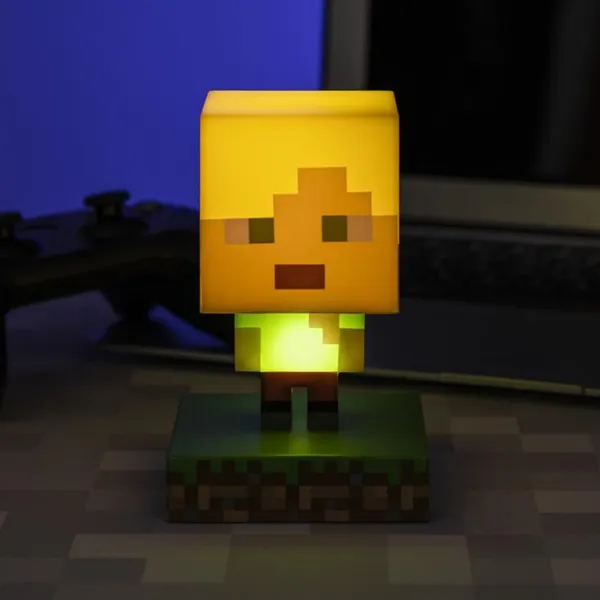 Настольная лампа фан Paladone Minecraft Alex Icon Light V3 Разноцветный photo 3