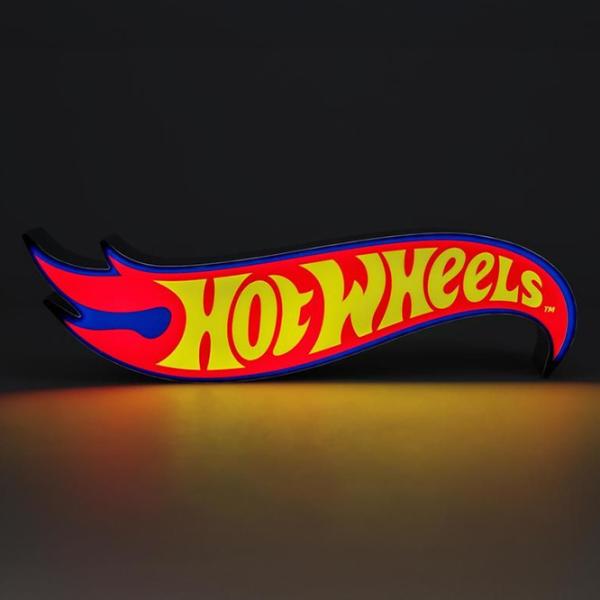 Ночник Paladone Hot Wheels Shaped Logo Light Красный photo 2 Ночник Paladone Hot Wheels Shaped Logo Light Красный photo 2