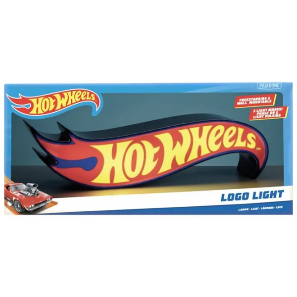 Ночник Paladone Hot Wheels Shaped Logo Light Красный photo 3 Ночник Paladone Hot Wheels Shaped Logo Light Красный photo 3