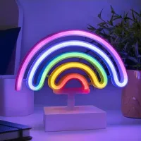 Lampă de masă fan Paladone Rainbow White photo 2