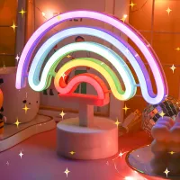 Lampă de masă fan Paladone Rainbow White photo 4