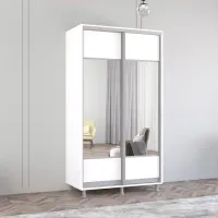 Dulap Mobildor-Lux ARON S K1 120 x 60 x 230 / PAL / Alb photo 3