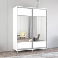 Dulap Mobildor-Lux ARON S K1 170 x 60 x 230 / PAL / Alb photo 2