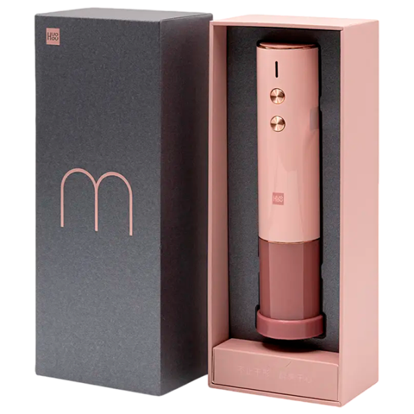 Tirbușon electric Xiaomi Huohou Electric Wine Opener HU0121  / Pink photo 4