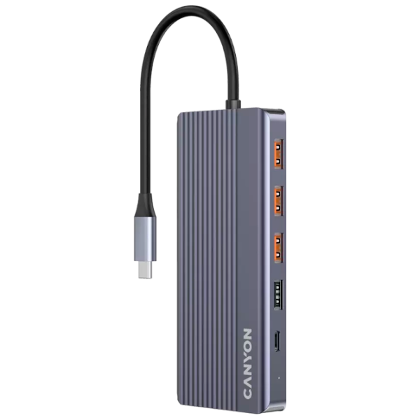Adaptor Canyon DS-16 USB Type-C / Silver photo 5