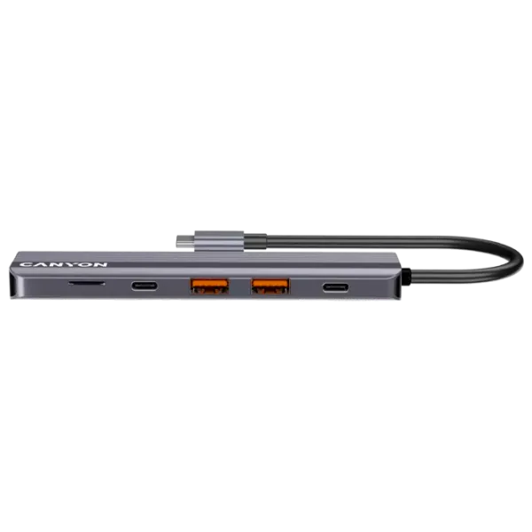 Adaptor Canyon DS-17 USB Type-C / Silver photo 1