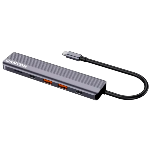 Adaptor Canyon DS-17 USB Type-C / Silver photo 2
