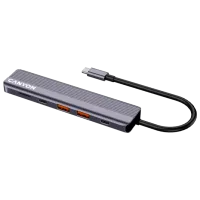 Adaptor Canyon DS-17 USB Type-C / Silver photo 2