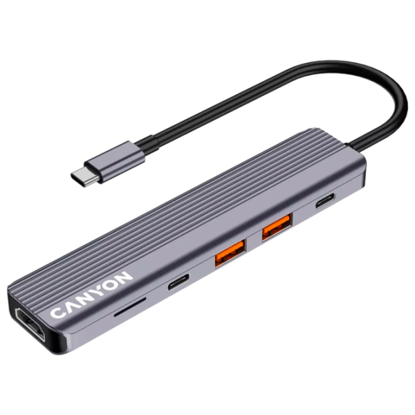 Adaptor Canyon DS-17 USB Type-C / Silver photo 4