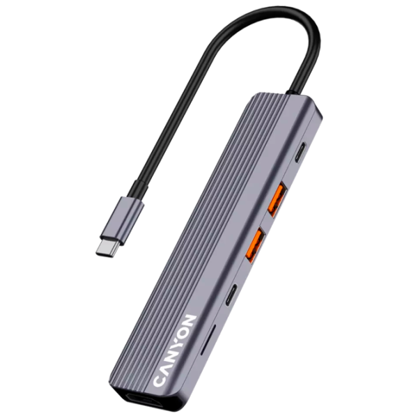 Adaptor Canyon DS-17 USB Type-C / Silver photo 5